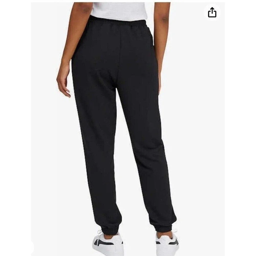 Puma Women’s Black Jogger Pants XL Drawstring Stretch Athletic Lounge NWT